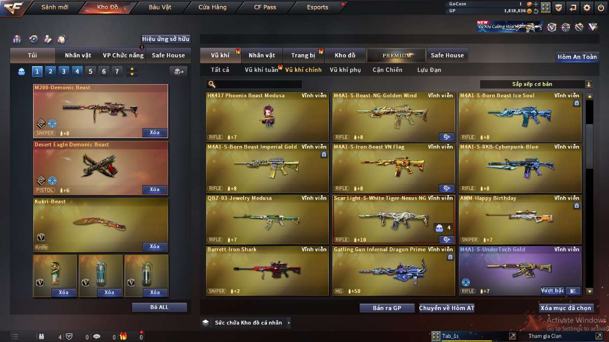 shop acc cf uy tin gia re